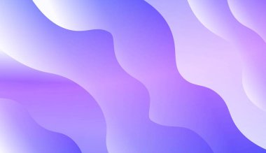 Modern Dalgalı Arka plan. Şablon Cep Telefonu Özgeçmişi için. Renk Gradyanlı Vektör İllüstrasyonu.