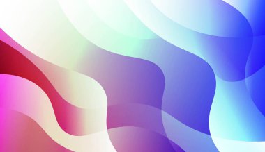 Dalga Geometrik Tasarım, Şekiller ile Fütüristik Stil. Zarif Desen Kapak Kitap için. Renk Gradyan lı Vektör Çizimi.