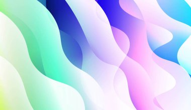 Soyut dalgalı arka plan. Fütüristik reklam için, kitapçıklar. Renk gradyan ile vektör Illustration.