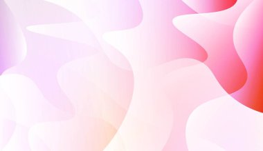 Canlı ve Pürüzsüz Degrade Yumuşak Renkler Dalga Geometrik Şekil. Kapak sayfası, afiş, web sitelerinin afiş için. Vektör İllüstrasyonu.