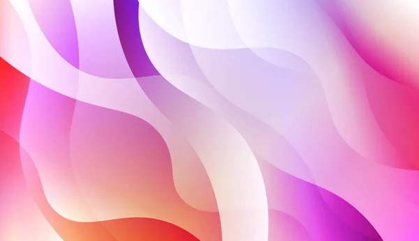 Lebendige und glatte Verlauf weichen Farben Welle geometrischer Form. für Titelseite, Poster, Banner von Webseiten. Vektorillustration. — Stockvektor