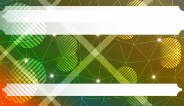 Geometrik Tasarım, Şekiller ile Fütüristik Teknoloji Tarzı. Üçgenler, çizgi, daire. İş Sunum Duvar Kağıdı, El İlanı, Kapak için. Renk Gradyan lı Vektör Çizimi.