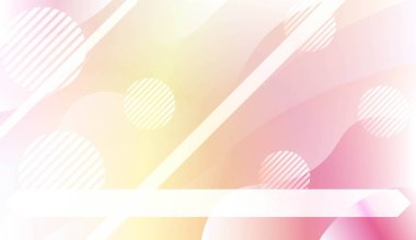 Dalga, Eğri Çizgiler, Daire, Metin için Boşluk ile Soyut Stil Bulanık Dekoratif Tasarım. Sıvı şekilleri bileşimi. Tasarım El Ilanı, Banner, Açılış Sayfası için. Renk Gradyan lı Vektör Çizimi.