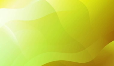 Dalga yeşil sarı degrade şekli Ile Soyut Arkaplan. Fütüristik reklam için, kitapçıklar. Renk gradyan ile vektör Illustration