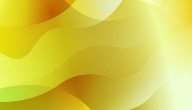 Dalga geometrik şekli Ile şablon arka plan. Şablon cep telefonu arka planlar için. Vektör Illustration yeşil sarı renk degrade ile.