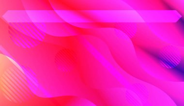 Dalga geometrik şekil, çizgiler, daire Ile şablon açılış sayfası. Tasarım, sunum, Iş için. Renk gradyan ile vektör Illustration.