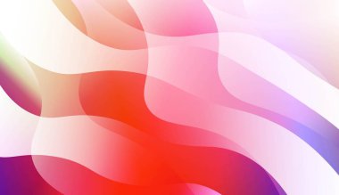 Eğriçizgileri, Dalga Şekli ile Şablon Soyut Arka Plan. İş Sunum Duvar Kağıdı, El İlanı, Kapak için. Renk Gradyan lı Vektör Çizimi.