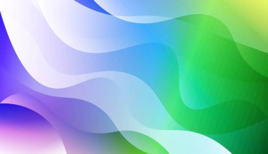 Hologram Gradyan Geometrik Dalga Şekli. Soyut arka plan. Şablon Cep Telefonu Arka Planlar için. Vektör İllüstrasyonu.