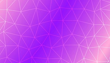 Üçgenli soyut mozaik zemin. Poster, afiş, broşür için parlak bir arka plan. Vektör çizimi. Yaratıcı gradyan rengi