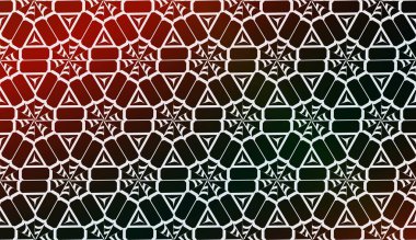 Vektör Tasarımı. Üçgenler Hattı ile İllüstrasyon. Modern Dekoratif Arka Plan. Pastel degrade rengi