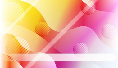 Arka plan doku hatları, dalga. Kapak sayfası, açılış sayfası, banner için. Renk gradyan ile vektör Illustration.