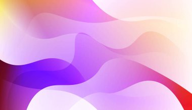 Dalgalı Arka Plan. El İle, Broşür, Kitapçık Ve Web Siteleri Tasarım Vektör İllüstrasyon Renk Gradyan ile.