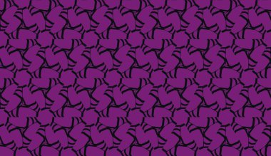 Vektör Dikişsiz çizim. Renk 1 Renk 2. Ev iç duvar kağıdı, moda baskı için. Üçgenler tarzında orijinal iç arka plan. Mor bağımlılık rengi.