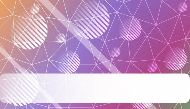 Üçgen, çizgi, daire, metin stili için boşluk ile dekoratif desen. Ev iç duvar kağıdı, moda baskı için. Vektör Illustration. Soyut degrade yumuşak renkli arka plan.