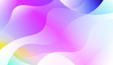 Dalga Gradyan Şekli ile Soyut Arka Plan. Yaratıcı Şablonlar, Kartlar, Renk Kapakları Için Ayarlayın. Renk Gradyan lı Vektör Çizimi.