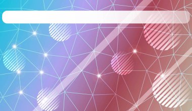 Üçgenler, çizgi, daire, metin alanı ile şablon. Degrade rengi. Sizin için tasarım iş. Vektör Illustration.