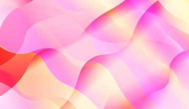 Çizgilerile Dalgalı Arka Plan. Başlık Sayfanız, Reklamınız, Posteriniz, Afişiniz Için Tasarla. Renk Gradyan lı Vektör Çizimi.