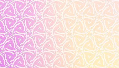 Vektör Tasarımı. Üçgenler Hattı ile İllüstrasyon. Modern Dekoratif Arka Plan. Pastel degrade rengi