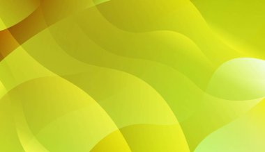 Dalga yeşil sarı degrade şekli Ile Soyut Arkaplan. Fütüristik reklam için, kitapçıklar. Renk gradyan ile vektör Illustration