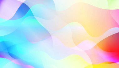 Çizgilerle Geometrik Desen, Dalga. Blur Sweet Dreamy Gradient Renk Arka Plan. Grafik Davetiye Kartınız, Posteriniz, Broşürünüzüz için. Vektör İllüstrasyonu.