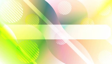 Dalga geometrik şekil, çizgiler, daire ile şablon arka plan. Kapak sayfası, afiş, web sitelerinin afiş için tasarım. Renk Gradyan lı Vektör Çizimi.