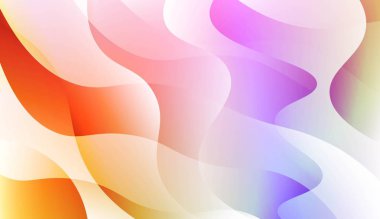 Modern dalgalı arka plan. Yaratıcı şablonlar, kartlar, renk kapakları seti için. Renk gradyan ile vektör Illustration.