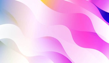 Pürüzsüz Soyut Renkli Gradyan Arka Planlar ile Geometrik dalga şekli. Broşür, afiş, duvar kağıdı, mobil ekran için. Vektör İllüstrasyonu.