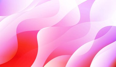 Pürüzsüz Soyut Renkli Gradyan Arka Planlar ile Geometrik dalga şekli. Broşür, afiş, duvar kağıdı, mobil ekran için. Vektör İllüstrasyonu.