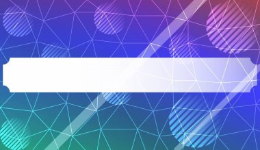 Üçgenler, çizgi, daire, metin için boşluk ile soyut mozaik zemin. Poster, afiş, el ilanı için parlak arka plan. Vektör illüstrasyon. Bulanık Arka Plan, Düzgün Degrade Doku Rengi.