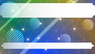 Üçgenler, çizgi, daire, metin için boşluk ile soyut mozaik zemin. Poster, afiş, el ilanı için parlak arka plan. Vektör illüstrasyon. Bulanık Arka Plan, Düzgün Degrade Doku Rengi.