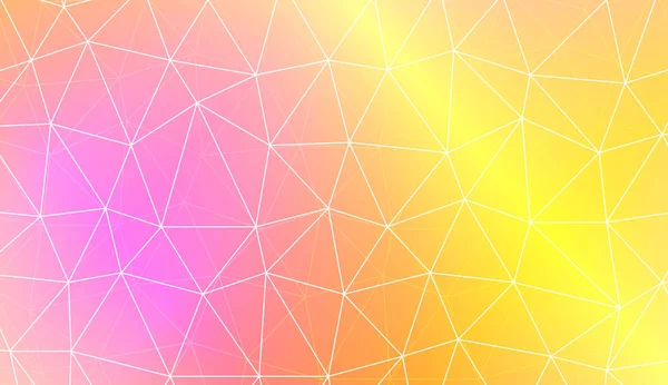 Многоугольный узор с мозаикой треугольников. Для ваших обоев, рекламы, баннера, плаката. Векторная иллюстрация. Творческий градиентный цвет . — стоковый вектор