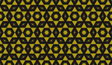 Renk tasarımı geometrik deseni. Dikişsiz vektör illüstrasyon sarı renk.