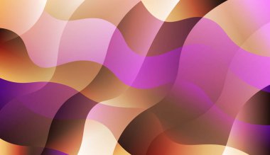 Bulanık dekoratif tasarım Ile soyut stil Içinde dalga, eğrisi hatları. Başlık sayfası, reklam, poster, banner Için tasarım. Renk gradyan ile vektör Illustration.