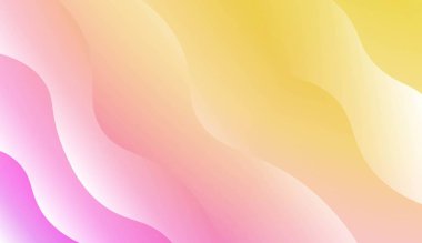 Dalga Gradyan Şekliyle Modern Arkaplan. Tasarım Duvar Kağıdı Sunumunuz için. Renk Gradyanlı Vektör İllüstrasyonu.