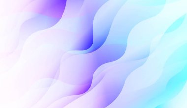 Çizgilerle Geometrik Desen, Dalga. Blur Sweet Dreamy Gradient Renk Arka Plan. Grafik Davetiye Kartınız, Posteriniz, Broşürünüzüz için. Vektör İllüstrasyonu.
