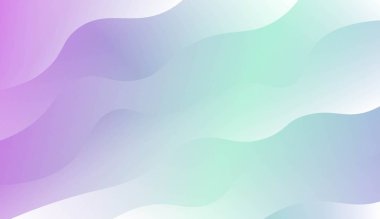 Modern Dalgalı Arka plan. Şablon Cep Telefonu Özgeçmişi için. Renk Gradyanlı Vektör İllüstrasyonu.