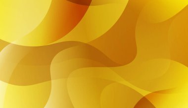 Dinamik dalga efekti Ile soyut arka plan. Tasarım kapak sayfası, poster, banner web siteleri Için. Vektör Illustration altın renk degrade ile.