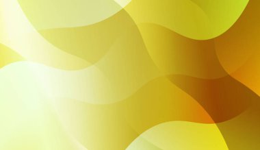 Dalga geometrik şekli Ile şablon arka plan. Şablon cep telefonu arka planlar için. Vektör Illustration yeşil sarı renk degrade ile.