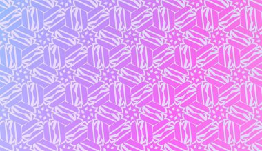 Üçgen Tarzlı Dekoratif Desen. Bulanık Gradyan Arkaplanı. Parlak Renk. Banner Şablonu, Flyer, Davetiye Kartı için. Vektör İllüstrasyonu