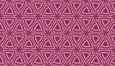 Geometrik desenli şablon. Kusursuz Vektör illüstrasyonu. Üçgen biçimi.