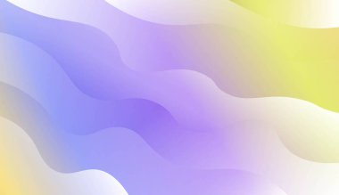 Modern Dalgalı Arka plan. Şablon Cep Telefonu Özgeçmişi için. Renk Gradyanlı Vektör İllüstrasyonu.