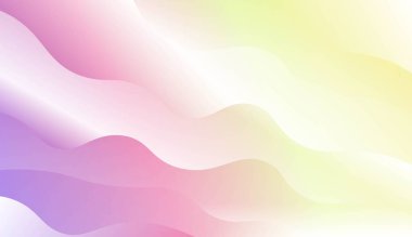 Dalga geometrik şekli Ile şablon arka plan. Tasarım, sunum, Iş için. Renk gradyan ile vektör Illustration.