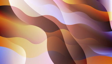 Dalga geometrik şekli Ile şablon arka plan. Şablon cep telefonu arka planlar için. Renk gradyan ile vektör Illustration.