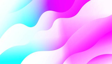 Dinamik Efektli Modern Arkaplan. Fütürist Reklam ve Broşürler için. Renk Gradyanlı Vektör İllüstrasyonu.