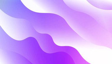 Modern Dalgalı Arka plan. Şablon Cep Telefonu Özgeçmişi için. Renk Gradyanlı Vektör İllüstrasyonu.