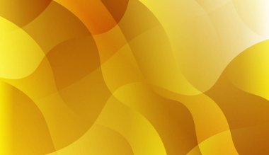 Dinamik dalga efekti Ile soyut arka plan. Tasarım kapak sayfası, poster, banner web siteleri Için. Vektör Illustration altın renk degrade ile.