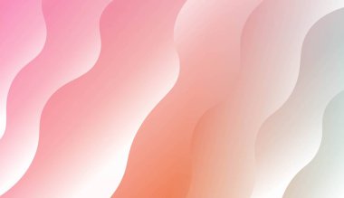 Eğrileri çizgiler Ile modern background şablonu. Tasarım kapak sayfası, poster, banner web siteleri Için. Renk gradyan ile vektör Illustration.