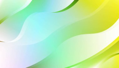 Soyut Parlak Dalgalar. Tasarım ilanın için, Banner, kapak sayfası. Renk Gradyanlı Vektör İllüstrasyonu.