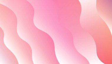 Dalga, eğrisi hatları Ile modern tarzda bulanık dekoratif tasarım. Tasarım, sunum, Iş için. Renk gradyan ile vektör Illustration.