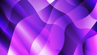 Soyut parlak dalgalar. Tasarım kapak sayfası, poster, banner web siteleri Için. Renk gradyan ile vektör Illustration